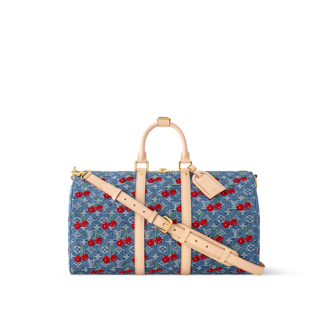 LV x TM Keepall Bandoulière 45 Monogram Denim - Travel | LOUIS VUITTON
